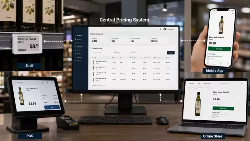 Konsistenza tal-Prezz Omnichannel: Kif Tissinkronizza l-Prezzijiet tal-Xkaffa, POS, App, u Online
